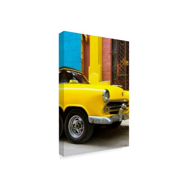 Philippe Hugonnard 'Close Up On Yellow Taxi Of Havana IV' Canvas Art,30x47